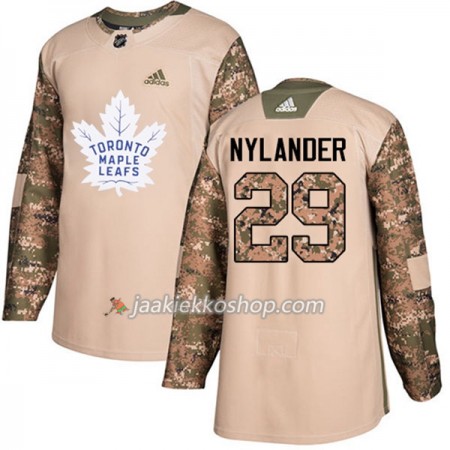 Miehille NHL Toronto Maple Leafs Pelipaita William Nylander 29 Adidas 2017-2018 Camo Veterans Day Practice Authentic
